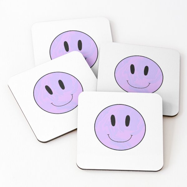 Item preview, Purple Marbled Smiley Face designed and sold by lilystickers65.