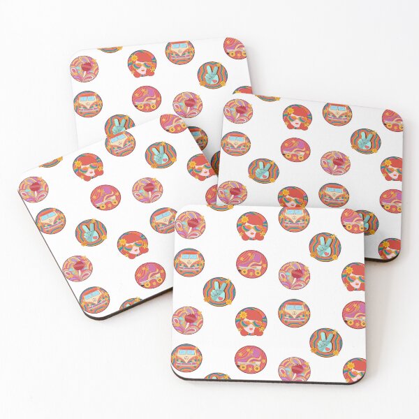 Item preview, Peaceful Stickers Pack Stickers stickerspack  70 S Pack Groovy Peace Girl designed and sold by KLINESTORE.