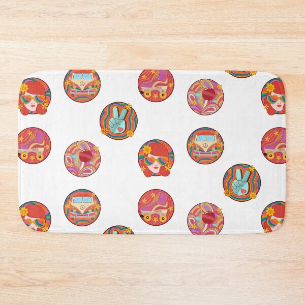 Item preview, Peaceful Stickers Pack Stickers stickerspack  70 S Pack Groovy Peace Girl designed and sold by KLINESTORE.
