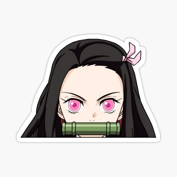 Mirón de Nezuko Pegatina