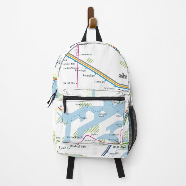 Item preview, Sydney City Rail Map Square designed and sold by AnsgarVollmer.