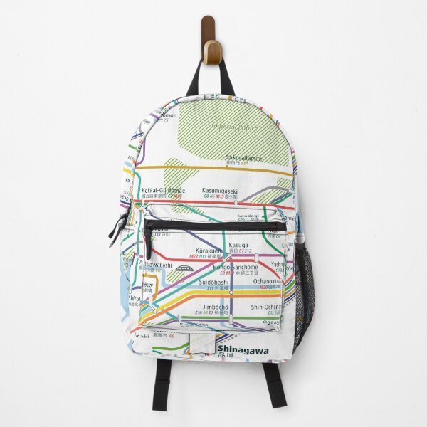 Item preview,  Tokyo City Rail Map Square designed and sold by AnsgarVollmer.