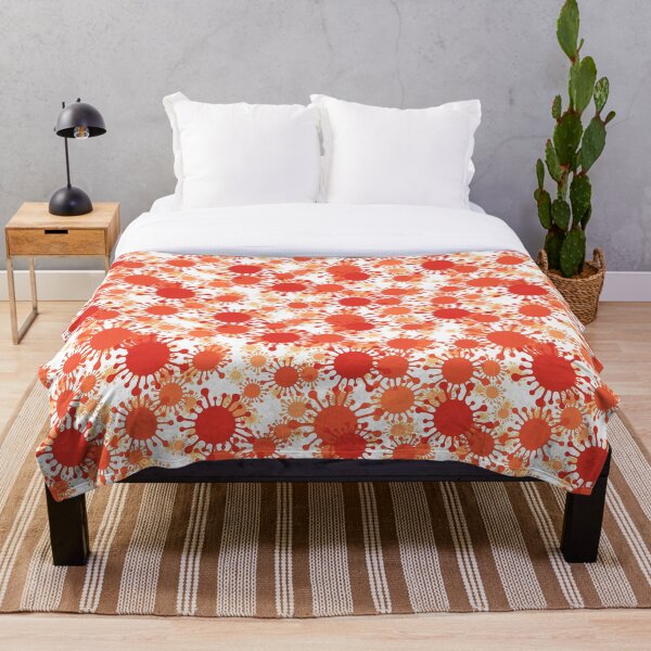 Item preview, Coronavirus naranja de patrones sin fisuras designed and sold by NeteDesign.