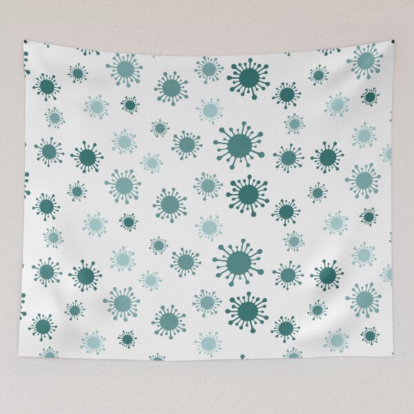 Item preview, Seamless pattern blue coronavirus designed and sold by NeteDesign.