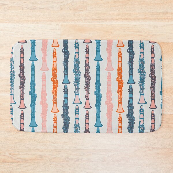 Item preview, Clarinet parade pattern in vintage colours designed and sold by NattyDesigns.