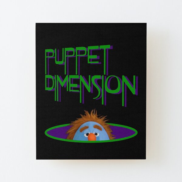 Puppet Dimension: Ted's Eyeballs Wood Mounted Print