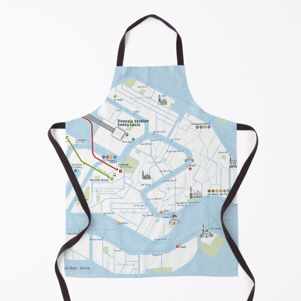 Item preview, Venice City Rail Map Square designed and sold by AnsgarVollmer.