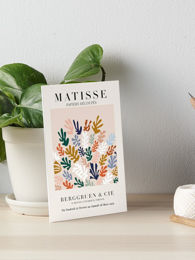 Papier Decoupe Collection French Retro Art Decor Flower Plants Framed On  Canvas 3 Pieces by Henri Matisse Print