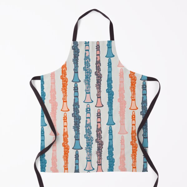 Item preview, Clarinet parade pattern in vintage colours designed and sold by NattyDesigns.