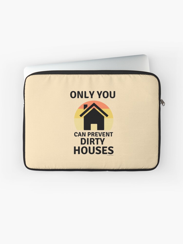 Thumbnail 1 of 2, Laptop Sleeve, Prevent Dirty Houses Fun Cleaning Lady Gifts designed and sold by SavvyCleaner.