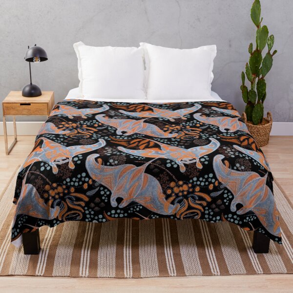 Item preview, Marine seamless pattern with space manta rays, lobsters, corals, octopuses, abodes of the underwater world designed and sold by ANAKOTO.