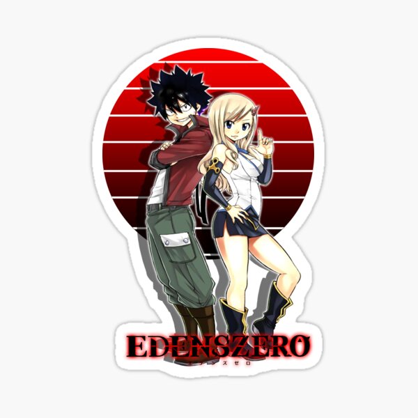 Edens Zero Cute Rebecca Happy and Shiki  Sticker for Sale by