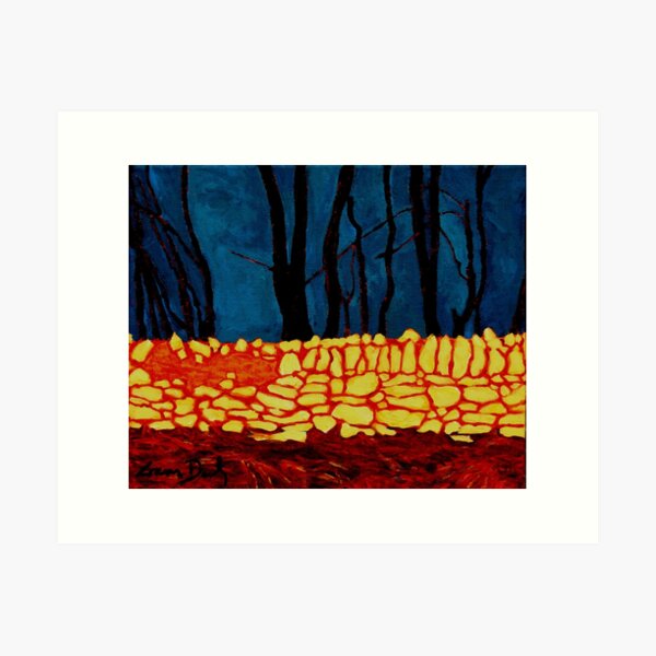 Carrigtwohill Wall, Cork Art Print