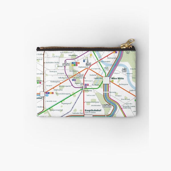 Item preview, Vienna City Rail Map Square designed and sold by AnsgarVollmer.