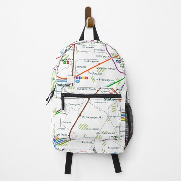 Item preview, Vienna City Rail Map Square designed and sold by AnsgarVollmer.