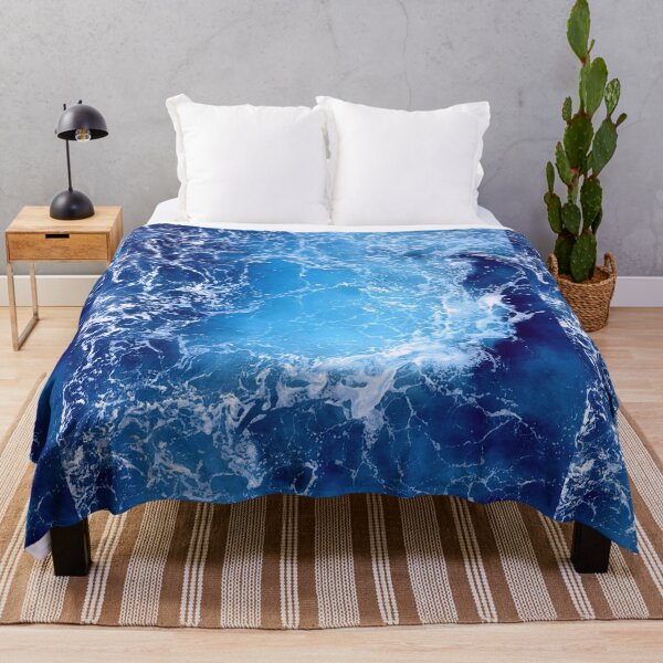 Item preview, Blue Ocean Waves Duvet designed and sold by covid50.