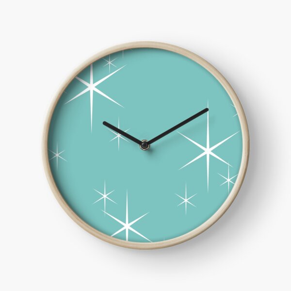 Item preview, Vintage Retro 1950s Mid Century Modern Aqua Blue Atomic Starburst  designed and sold by RetroMaggie.