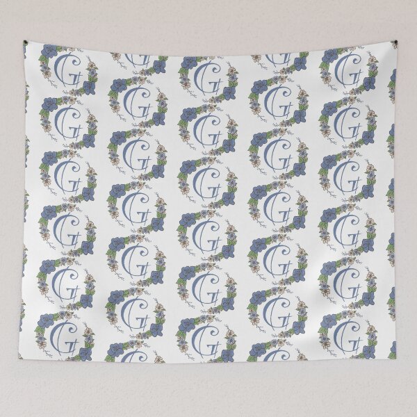 Item preview, Blue Floral G designed and sold by missmann.