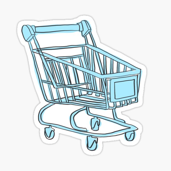 Shopping cart Sticker