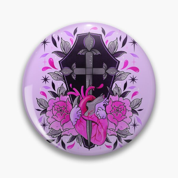 Item preview, Vampire slayer pink anatomical heart  designed and sold by Texdoodles.