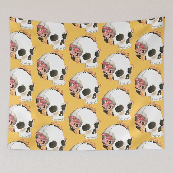Item preview, Citrine & Mushrom Skull designed and sold by Fave101.
