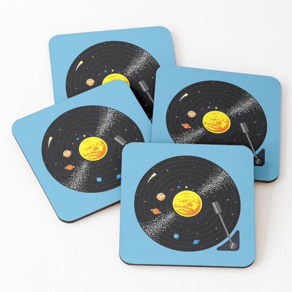 Item preview, Cosmic record - planets vinyl designed and sold by NomiBee.