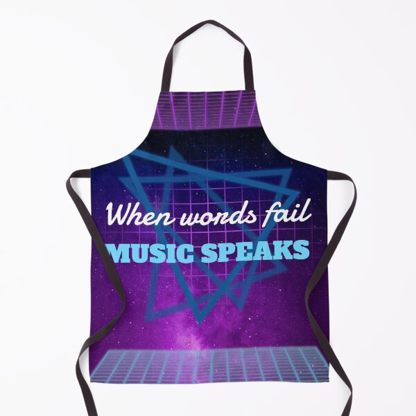 Item preview, when words fail music speaks designed and sold by Sinovius.