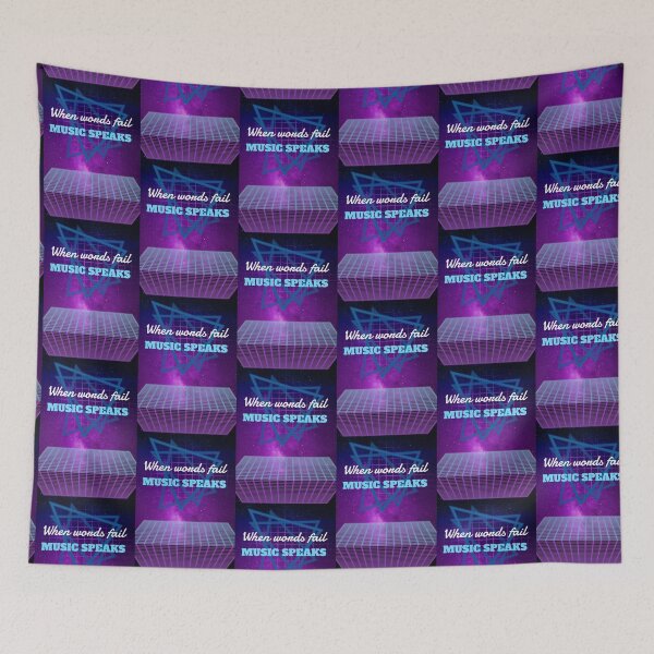 Item preview, when words fail music speaks designed and sold by Sinovius.