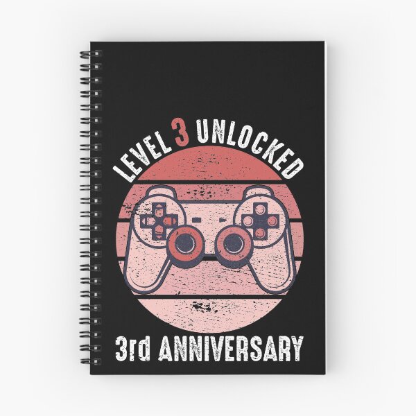Item preview, Level 3 Unlocked 3rd Anniversary designed and sold by RandomStuffShop.