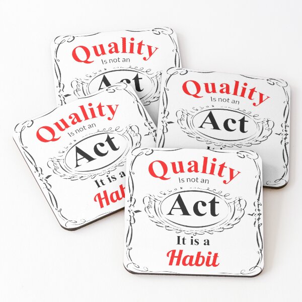 Item preview, Quality is not an Act it is a Habit designed and sold by urgentbuy.