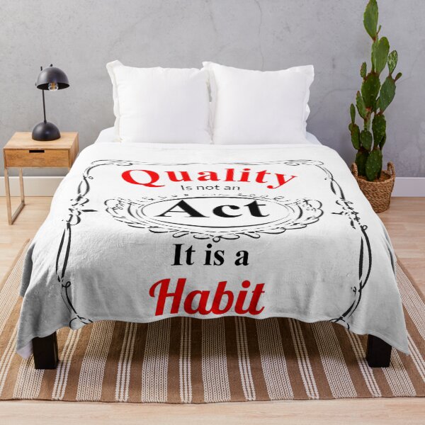 Item preview, Quality is not an Act it is a Habit designed and sold by urgentbuy.