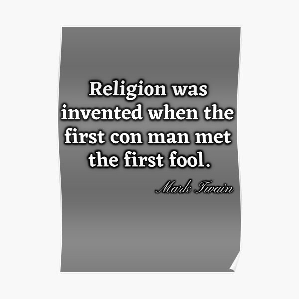 Anti Religious Quotes Posters Redbubble