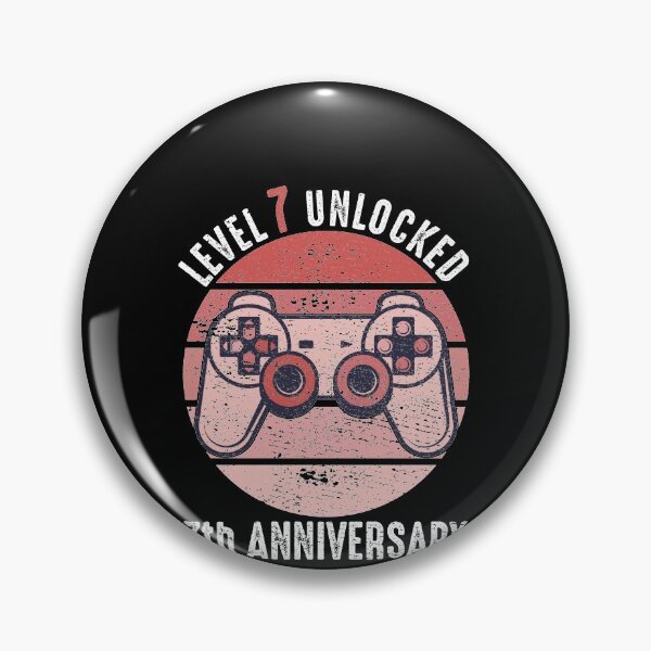 Item preview, Level 7 Unlocked 7th Anniversary designed and sold by RandomStuffShop.