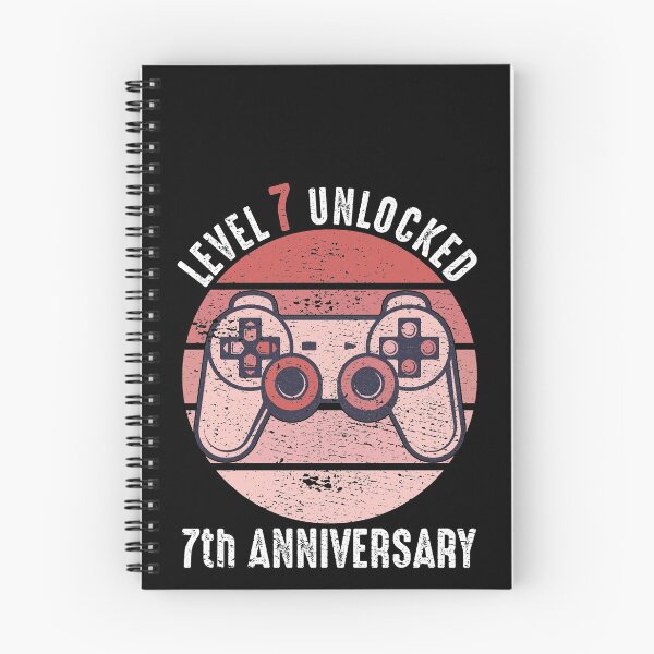Item preview, Level 7 Unlocked 7th Anniversary designed and sold by RandomStuffShop.