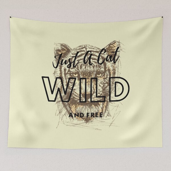 Item preview, Just A Cat Wild And Free designed and sold by Simona Balan.