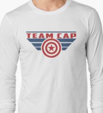 PLEASE SUPPORT TEAM CAP Long Sleeve T-Shirt
