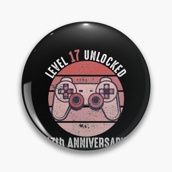 Item preview, Level 17 Unlocked 17th Anniversary designed and sold by RandomStuffShop.