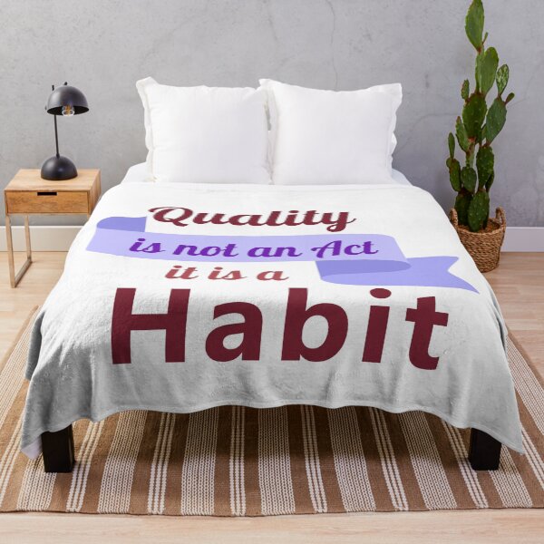 Item preview, Quality is not an Act it is a Habit designed and sold by urgentbuy.