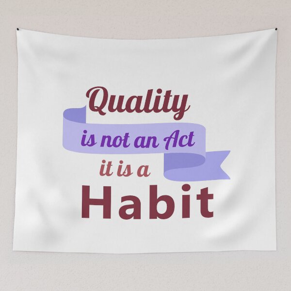 Item preview, Quality is not an Act it is a Habit designed and sold by urgentbuy.