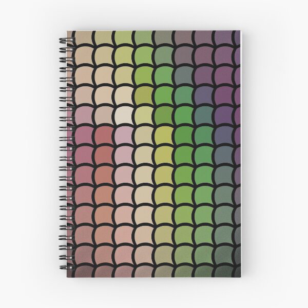 Item preview, Red to Green To Purple Pastel Curved Tile Pattern Design  designed and sold by patternsoup.