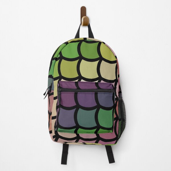 Item preview, Red to Green To Purple Pastel Curved Tile Pattern Design designed and sold by patternsoup.