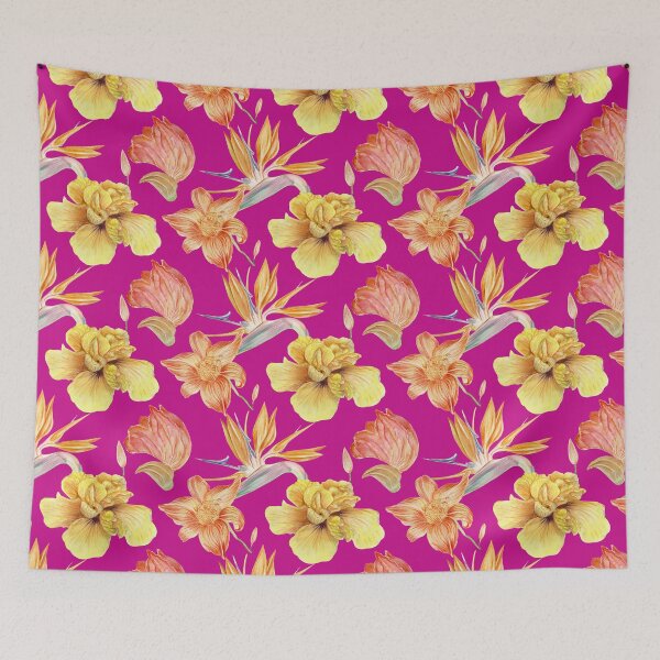Item preview, Woman face with yellow flowers designed and sold by MartaHorodniczy.