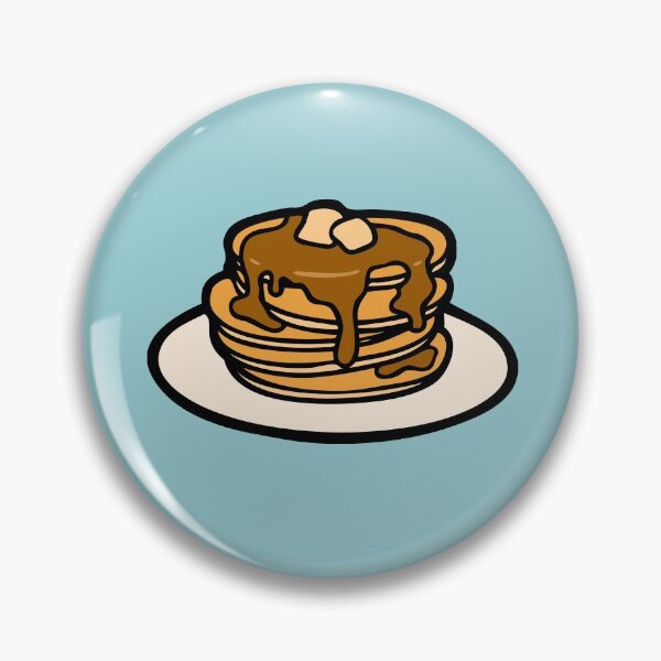 Item preview, Pancakes with Butter and Syrup Pattern on Blue designed and sold by evannave.