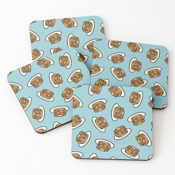 Item preview, Pancakes with Butter and Syrup Pattern on Blue designed and sold by evannave.