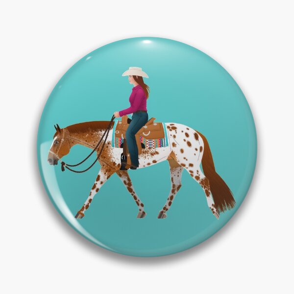 Item preview, Flashy Western Appaloosa and Rider - Equine Rampaige designed and sold by equinerampaige.