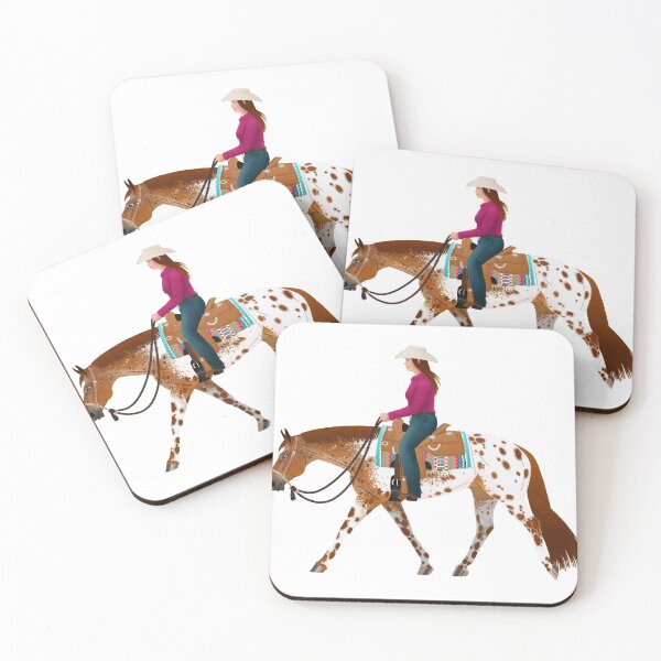 Item preview, Flashy Western Appaloosa and Rider - Equine Rampaige designed and sold by equinerampaige.