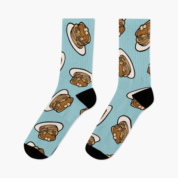 Item preview, Pancakes with Butter and Syrup Pattern on Blue designed and sold by evannave.