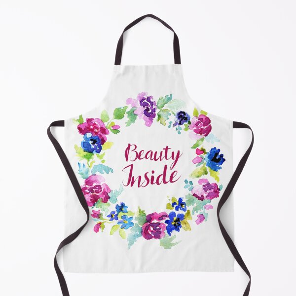 Item preview, Beauty inside wreath watercolor original designed and sold by BeeTartprints.