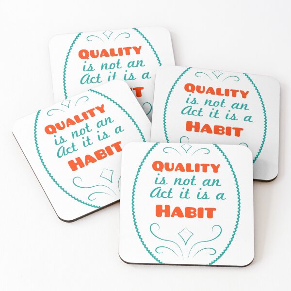 Item preview, Quality is not an Act it is a Habit designed and sold by urgentbuy.