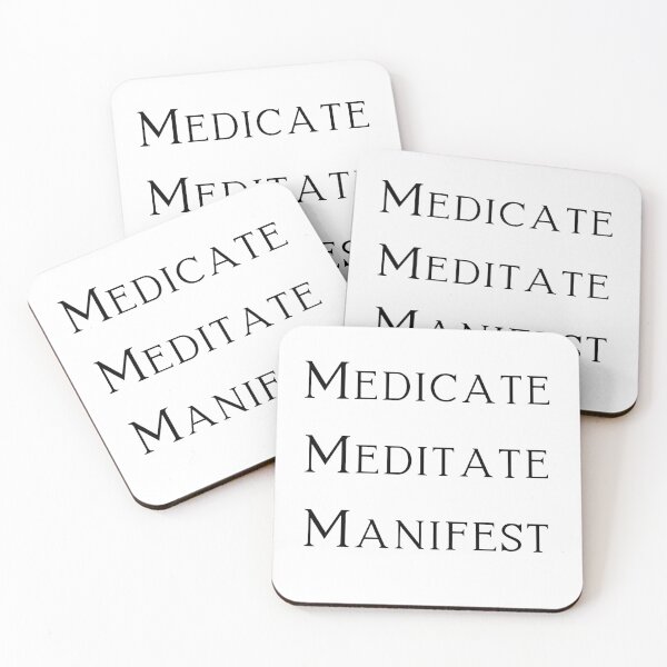 Item preview, | Medicate Meditate Manifest | Smart Successful Stoner | Spiritual Weed | designed and sold by AlfaEcho.